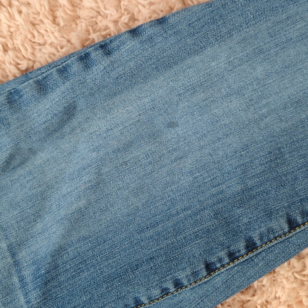 Calvin Rucker Blue Mid Rise Cropped Denim Jeans 2 - Picture 7 of 7